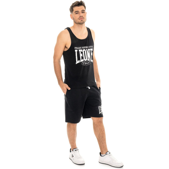 Canotta da uomo in cotone elasticizzato Leone Boxing Legend