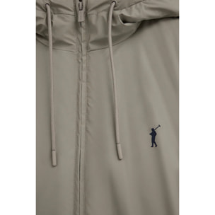 Chaqueta Dorsey color piedra con logo Rigby Go