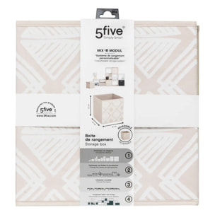 Boîte de rangement "Mix 'n' Modul" motif bohema 31x31cm