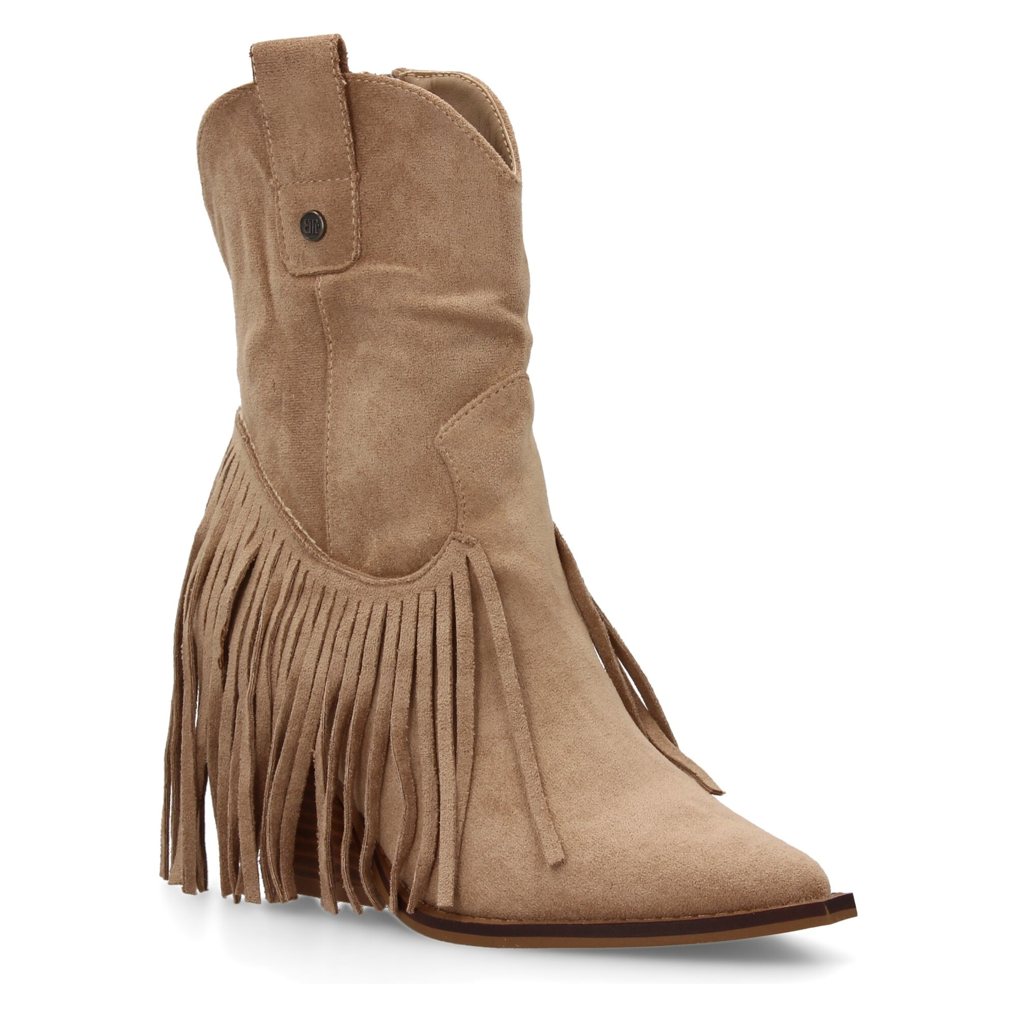 Botin mujer con flecos estilo cowboy
