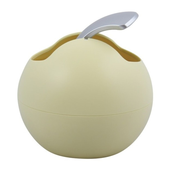 Poubelle à bascule BOWL MATT 1L Jaune mat Spirella