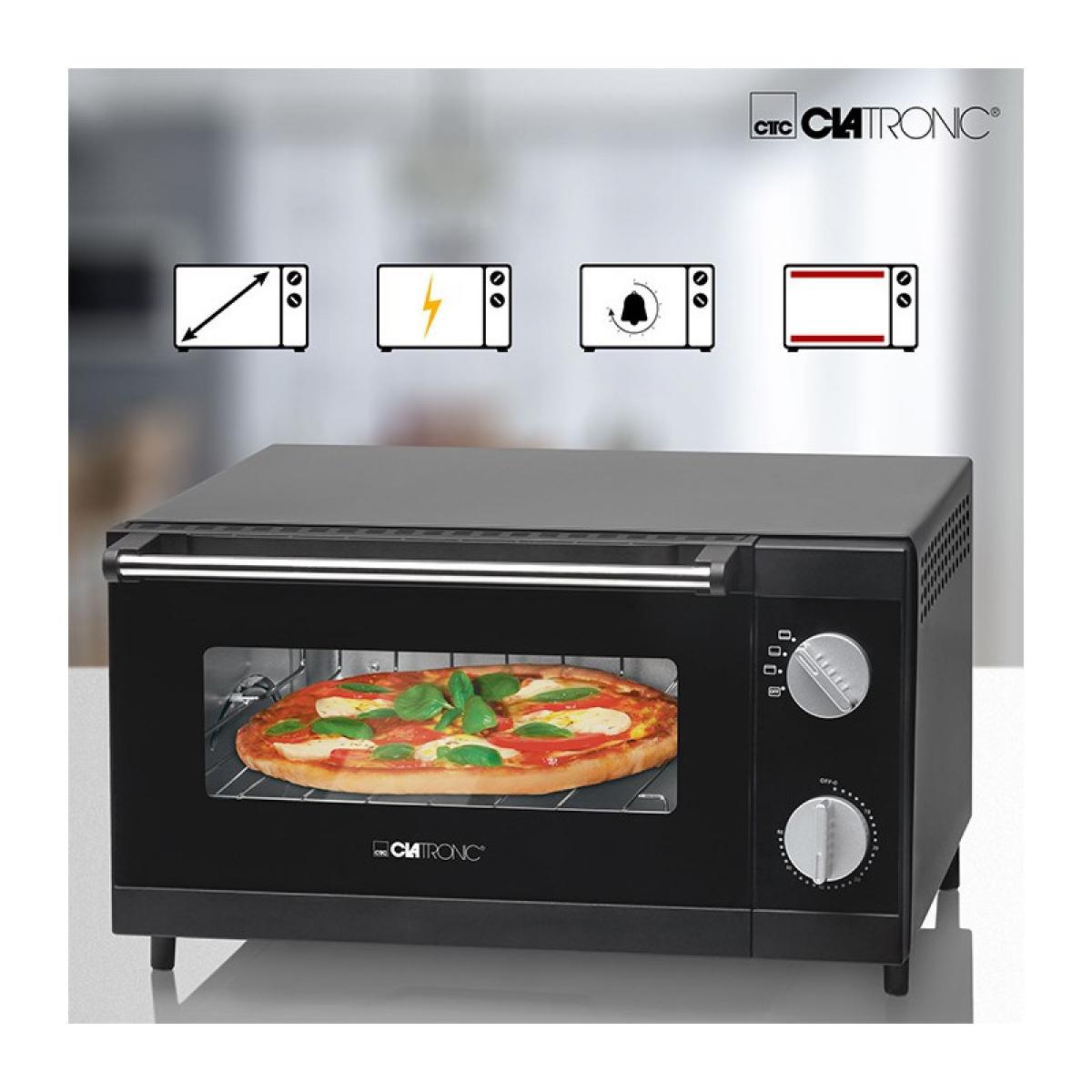 Mini four à pizza 12L Clatronic MPO 3520 Noir
