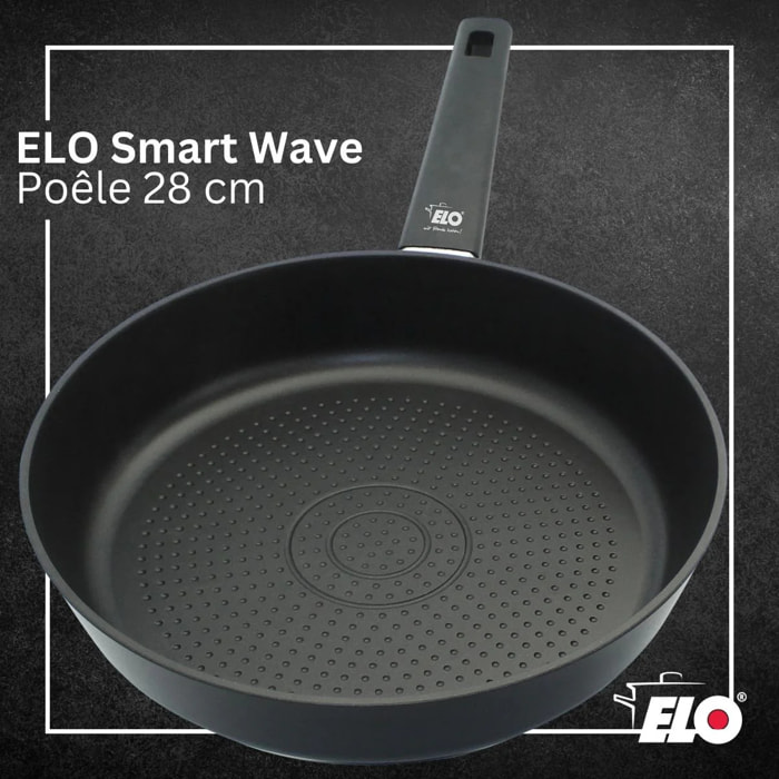 Poêle 28 cm antiadhésive sans PFAS Elo Smart Wave