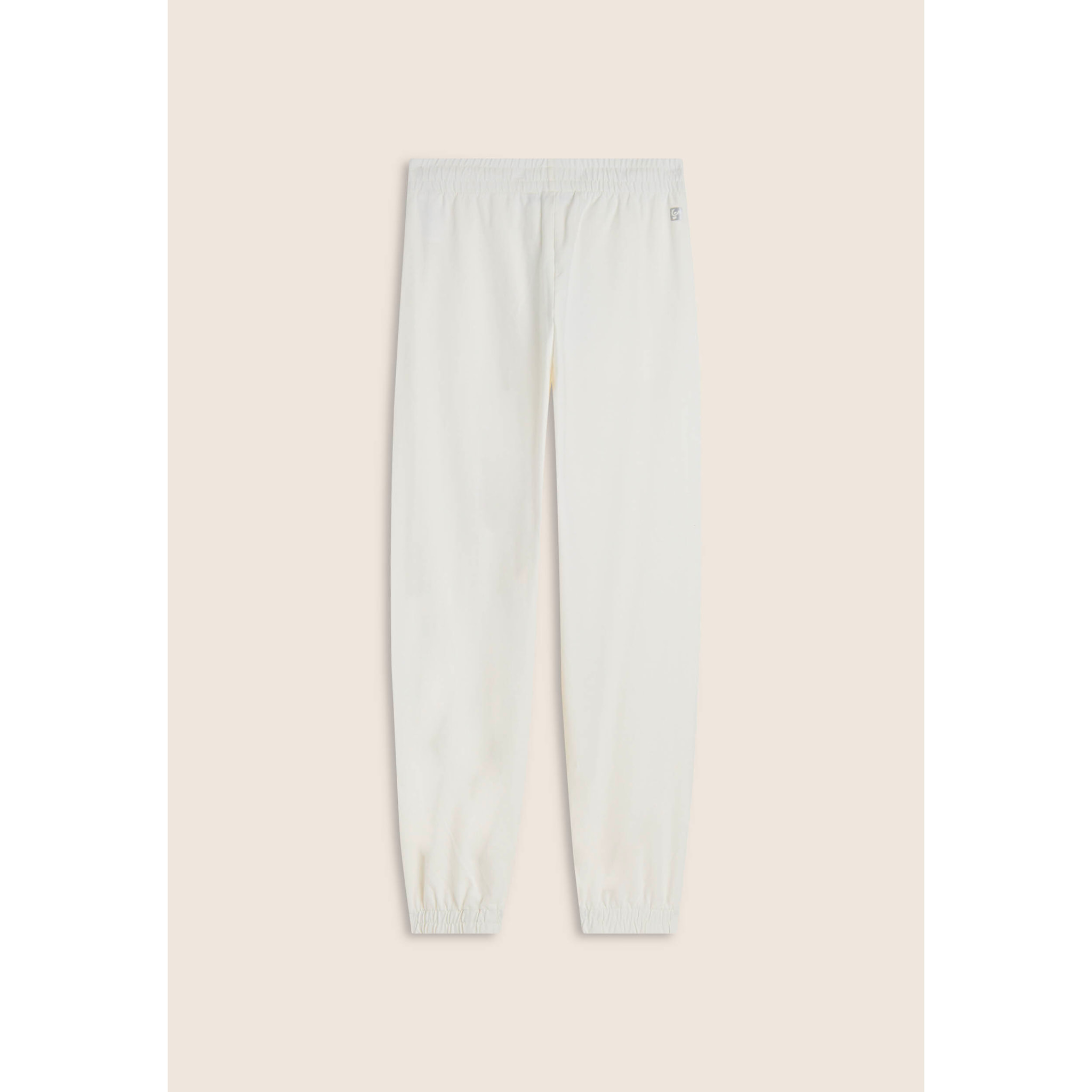 Pantaloni regular in felpa tinto enzimaticamente con fondo elastico