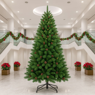 Boho - Albero di Natale con pigne in PVC ø142x240H cm, 1407 Punte