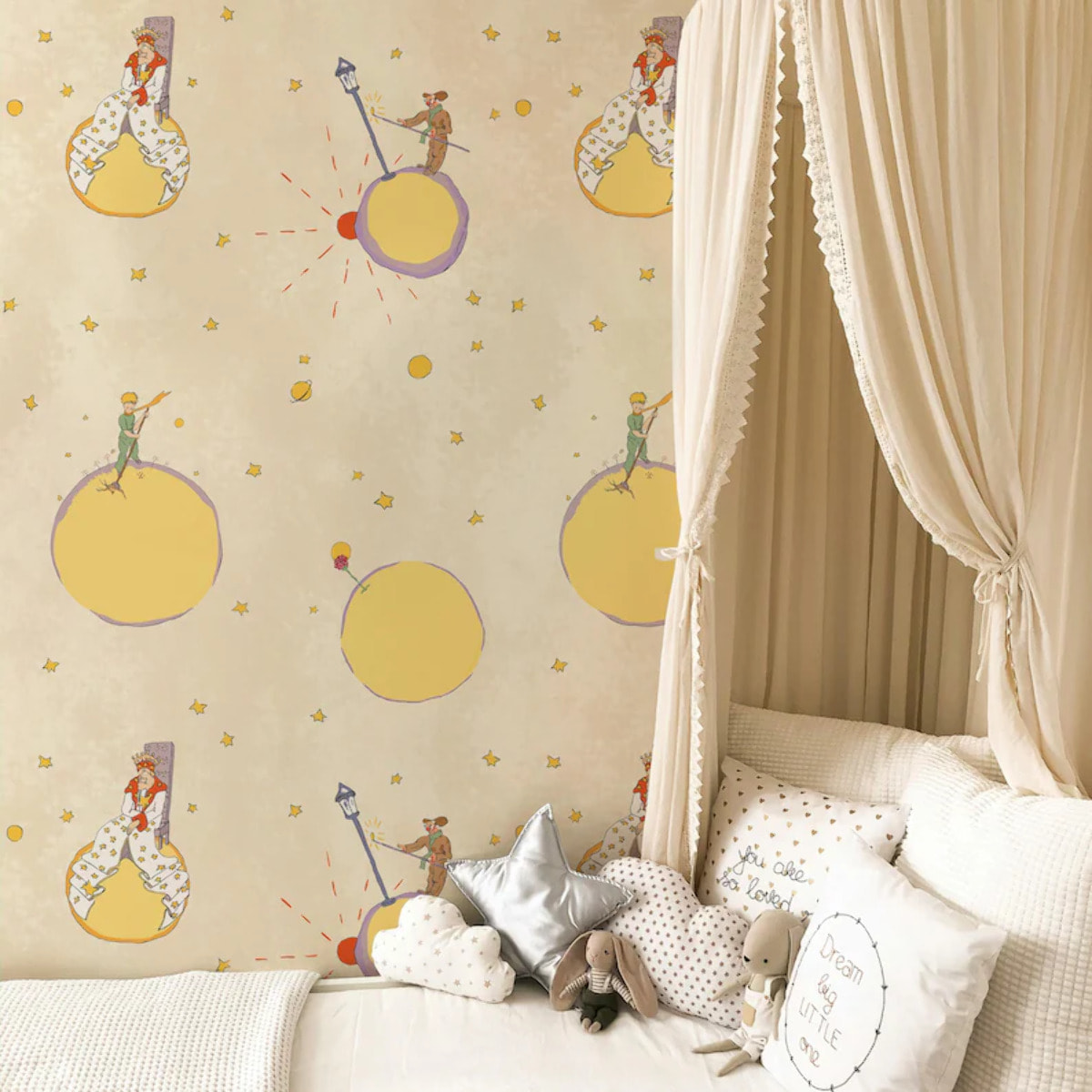 Carta da Parati Ufficiale Il Piccolo Principe Pianeti Personaggi