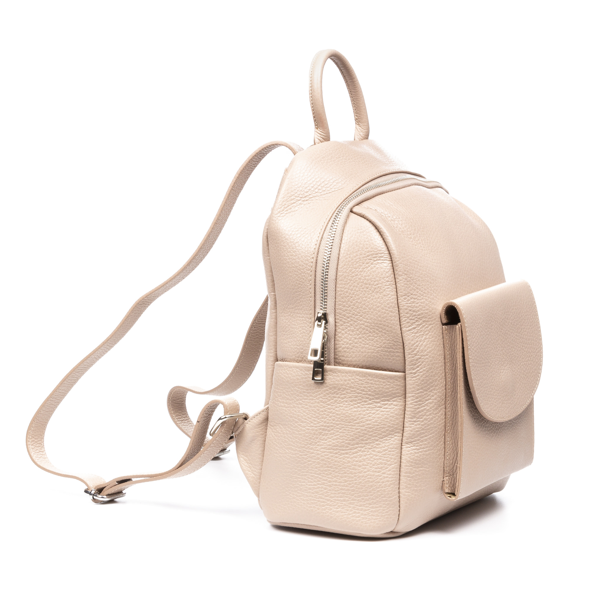 Albinea bolso mochila de mujer. Piel auténtica acabado Dollaro.