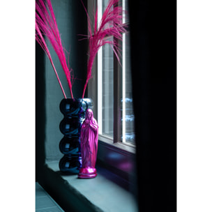 J-Line vase Chenille - verre - bleu