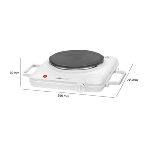 Plaque de cuisson simple Clatronic EKP 3582 Blanc