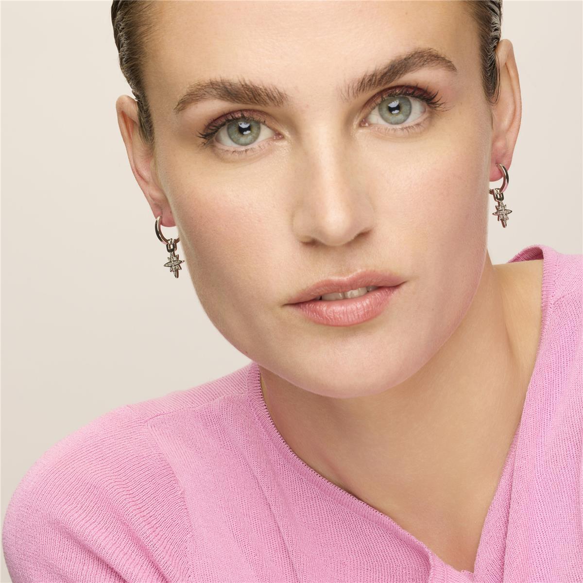 Pendientes Lux by Lux acabadoss en rodio