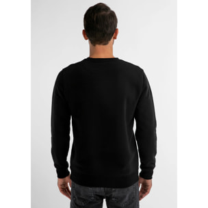 Sudadera de Hombre Varsity Sweatshirt Negro / Blanco