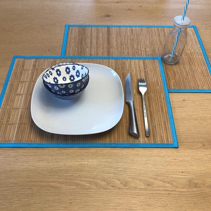 Set de table LOT 6 SETS DE TABLE JUHE en bambou