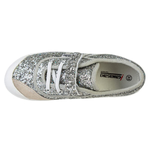 Zapatillas Sneaker para Niño/Niña - KAWASAKI Glitter Kids Shoe W/Elastic K202586 8889 Silver