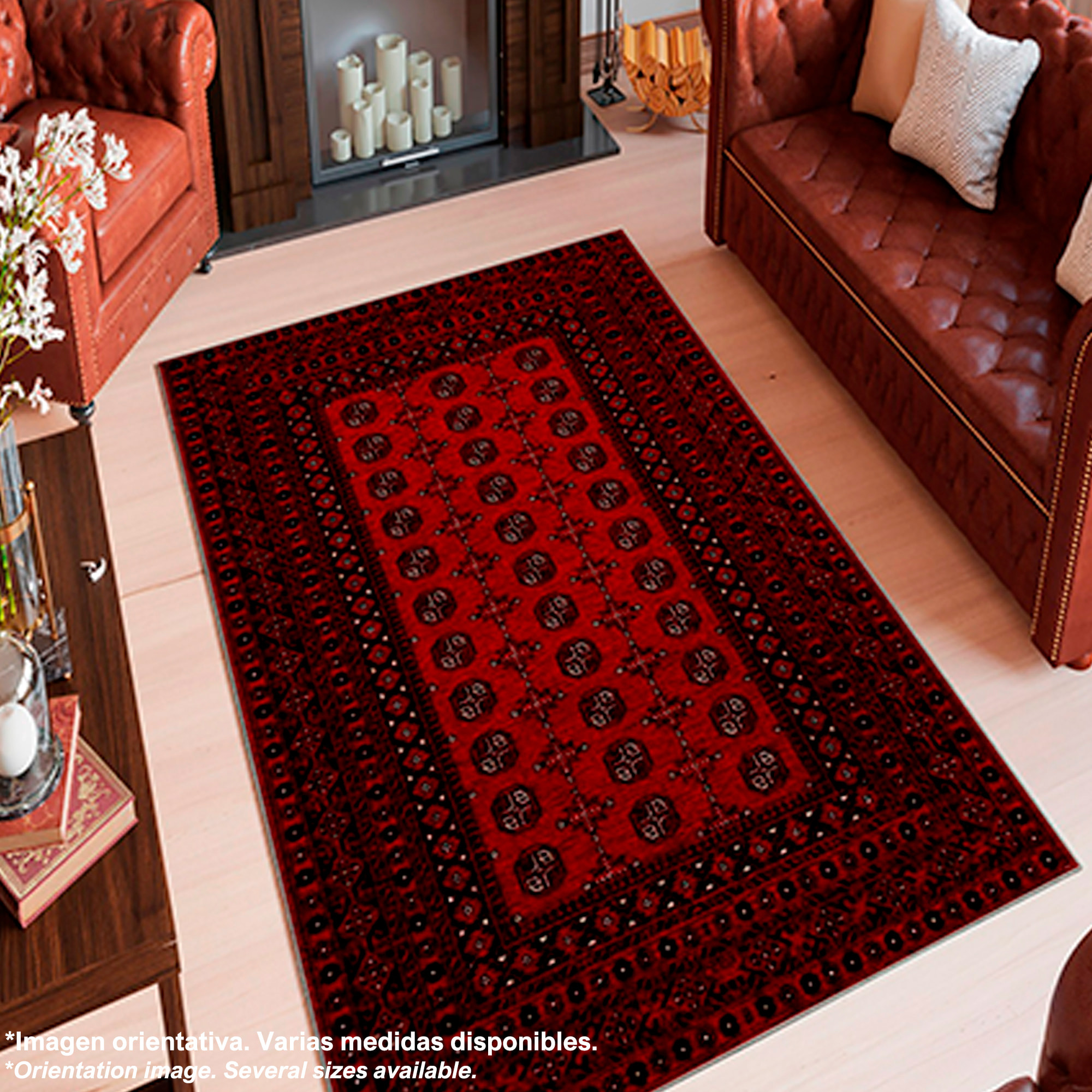 Alfombra de Poliester estampada 100 x 200cm