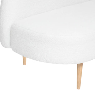 Banquette "Insi" 2 places blanc 172x75x72cm