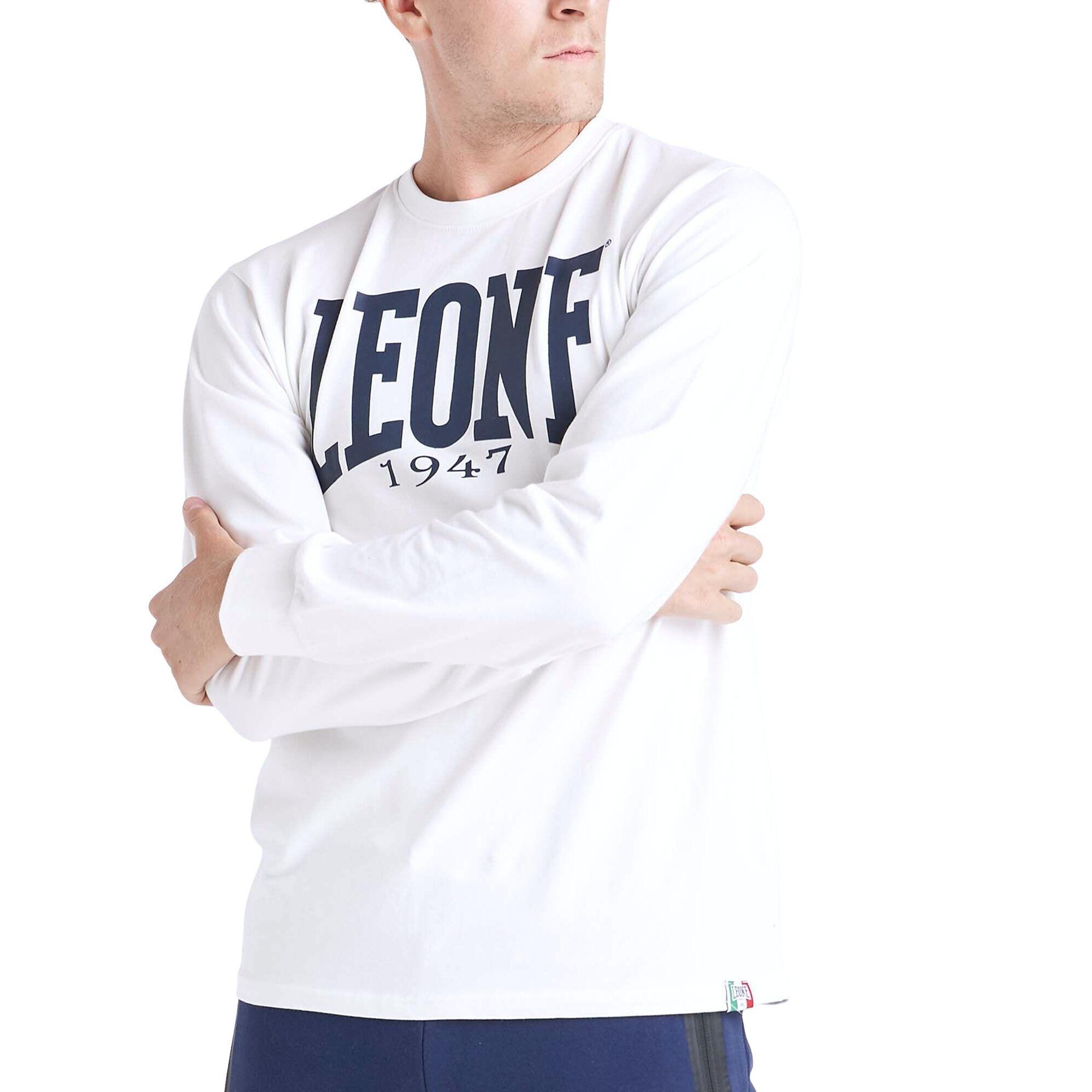 Camiseta de hombre Leone Basic de algodón de manga larga