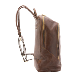 Zaino  unisex In Vera pelle Made in Italy 30x46x17 cm