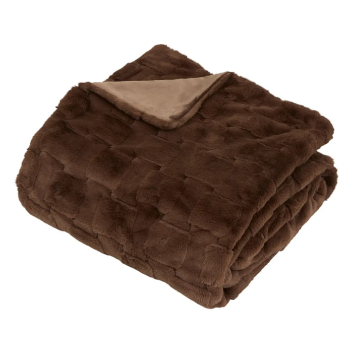 Plaid Nalia 180x230cm marron