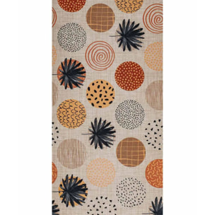 Passatoia bagno ingresso multiuso, disegno piante stilizzato minimal