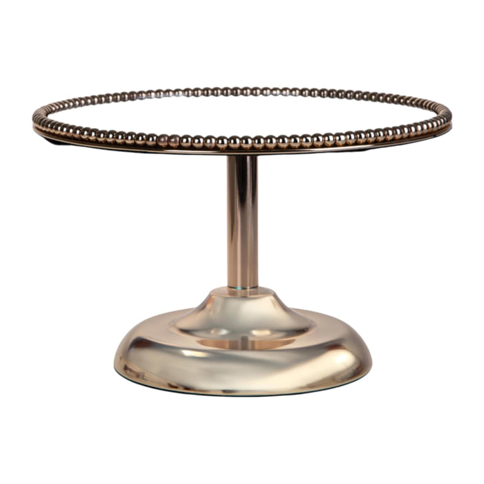 Alzata d.30xh20 cm con specchio elegance - Pezzi 1 - ORO - Bianchi Dino SpA