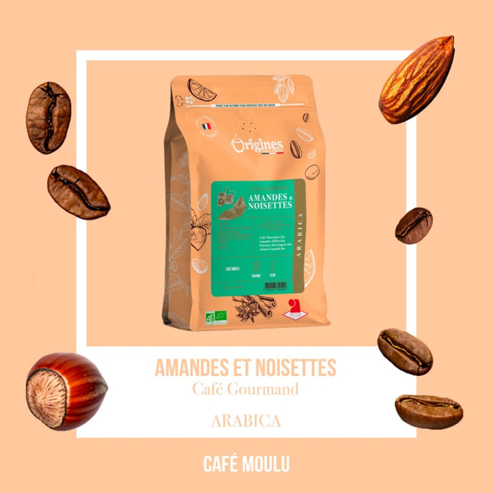 Café Gourmand bio amandes et noisettes moulu - 250g