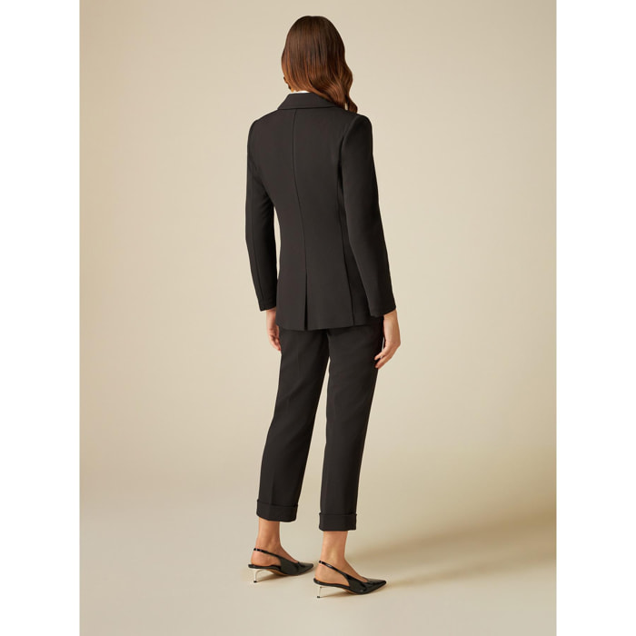 Oltre - Blazer con botones forrados - Negro