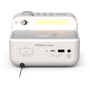 Radio réveil PURE Moment Charge Cotton White