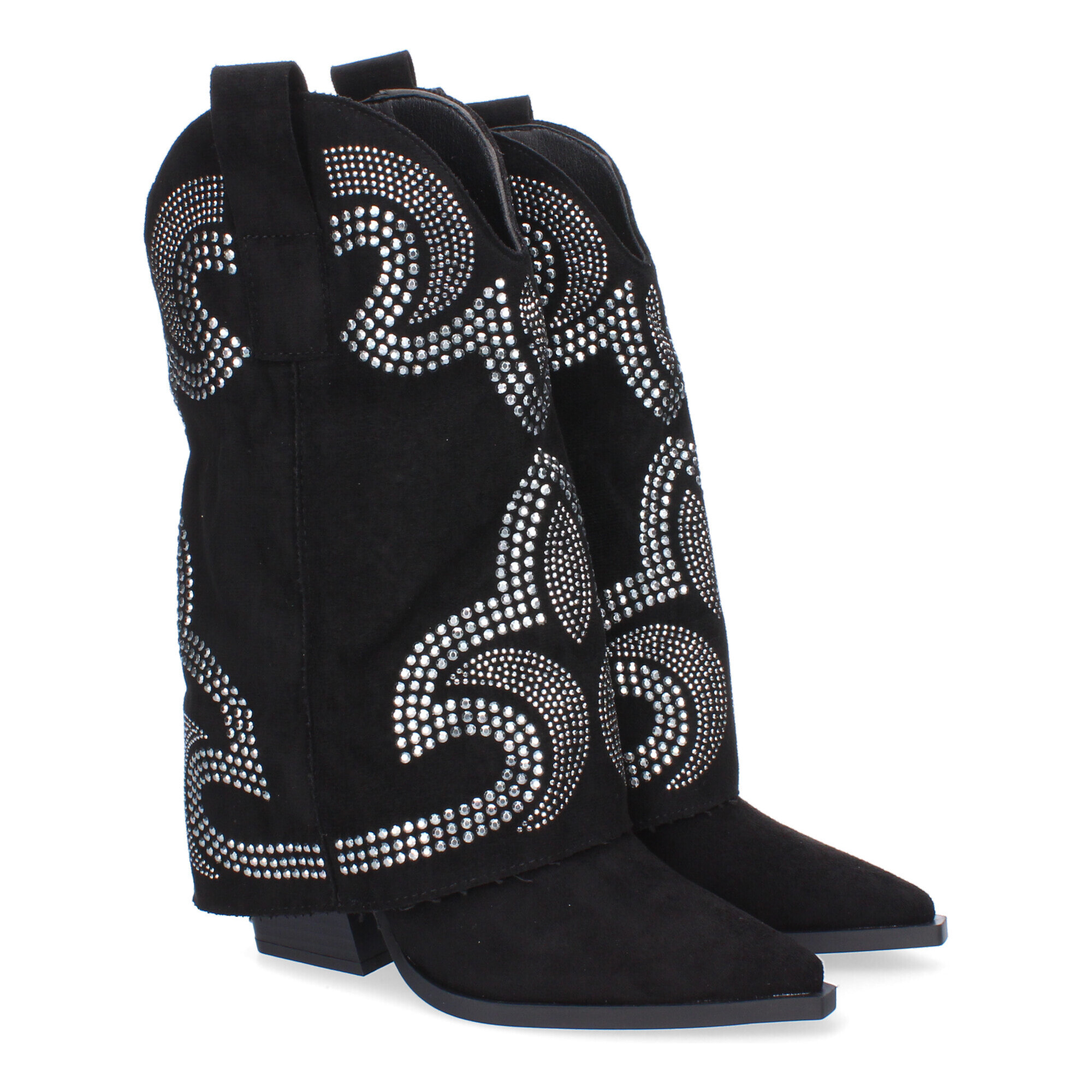 Botines de Tacón para Mujer, Estilo Cowboy Polaina, Comodas y Elegantes