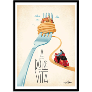 Affiche - La dolce vita - Andrea de Santis