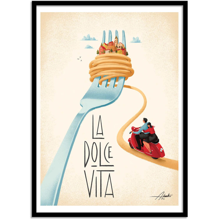 Affiche - La dolce vita - Andrea de Santis
