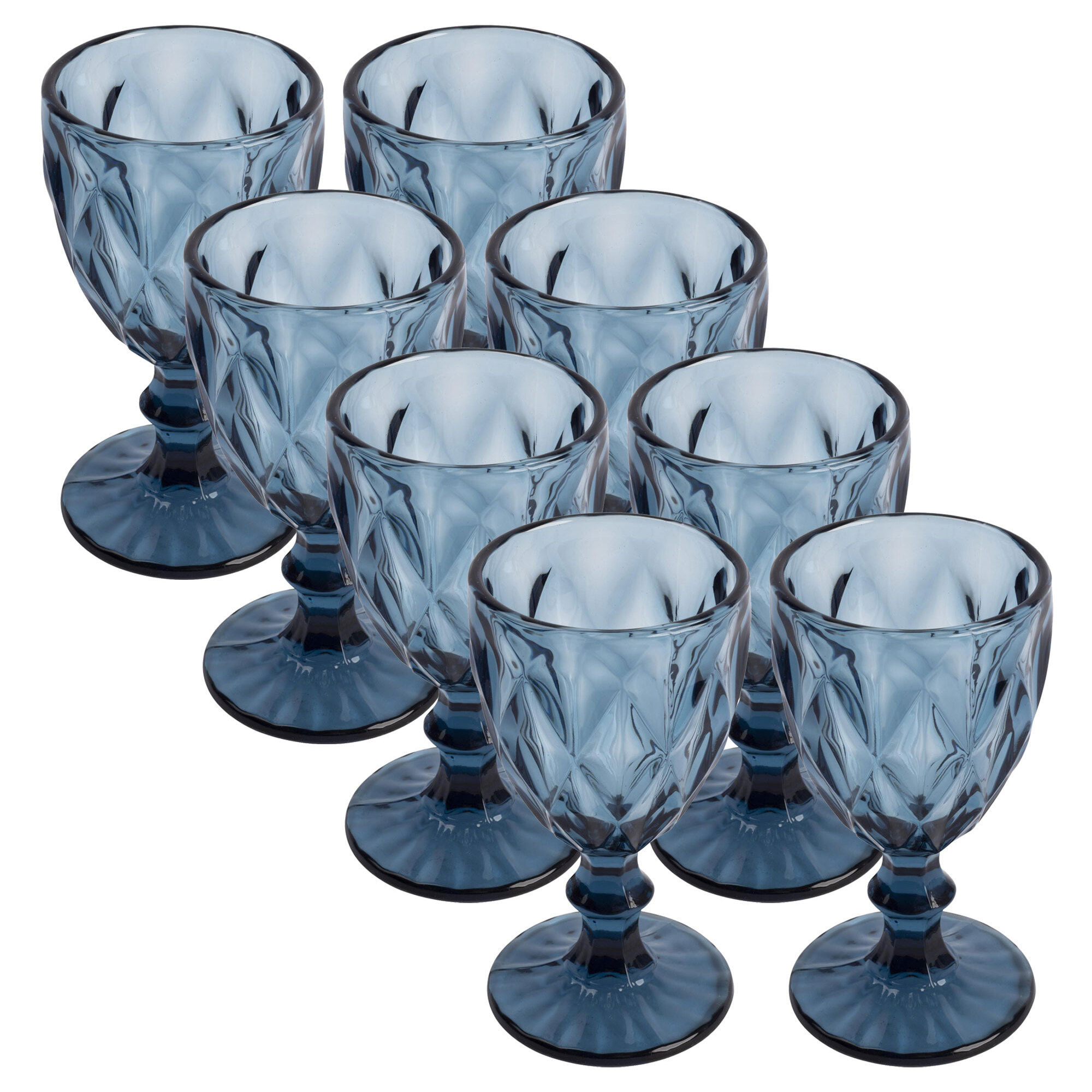 Juego de copas de cristal de 250ml Azul San Ignacio