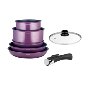 Batterie amovible 7 pièces prune
