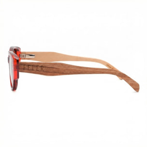 Gafas de Sol Feler 1616-2 Polarizadas de Madera Unisex 55 mm