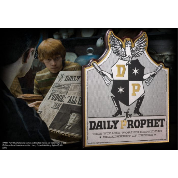 Harry Potter Placca Muro Giornale La Gazzetta Del Profeta 21cm Noble Collection