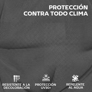 Set de 4 Cojines para Sillas, Cojines para Jardín, Colchones de Banco con Respaldo, Correas, Impermeables y Antideslizantes, para Interior y Exterior 112x53x8 cm, Gris Oscuro