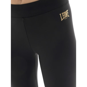 Leggings da donna slim con logo piccolo "Authentic Gold"
