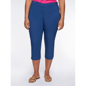 Fiorella Rubino - Pantaloni Capri in tessuto stretch - Blu