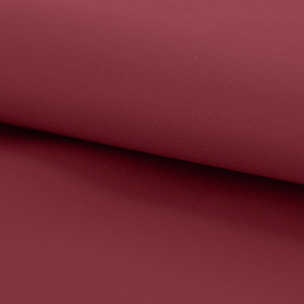 Tissu uni en simili cuir élégant - Bordeaux