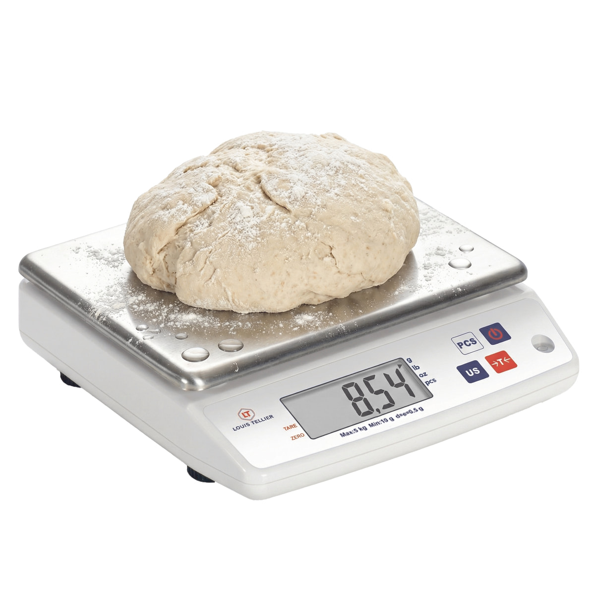 Balance électronique professionnelle - 5kg - IP53 - précision 0,5g - plateau amovible 22 x 16,5 cm