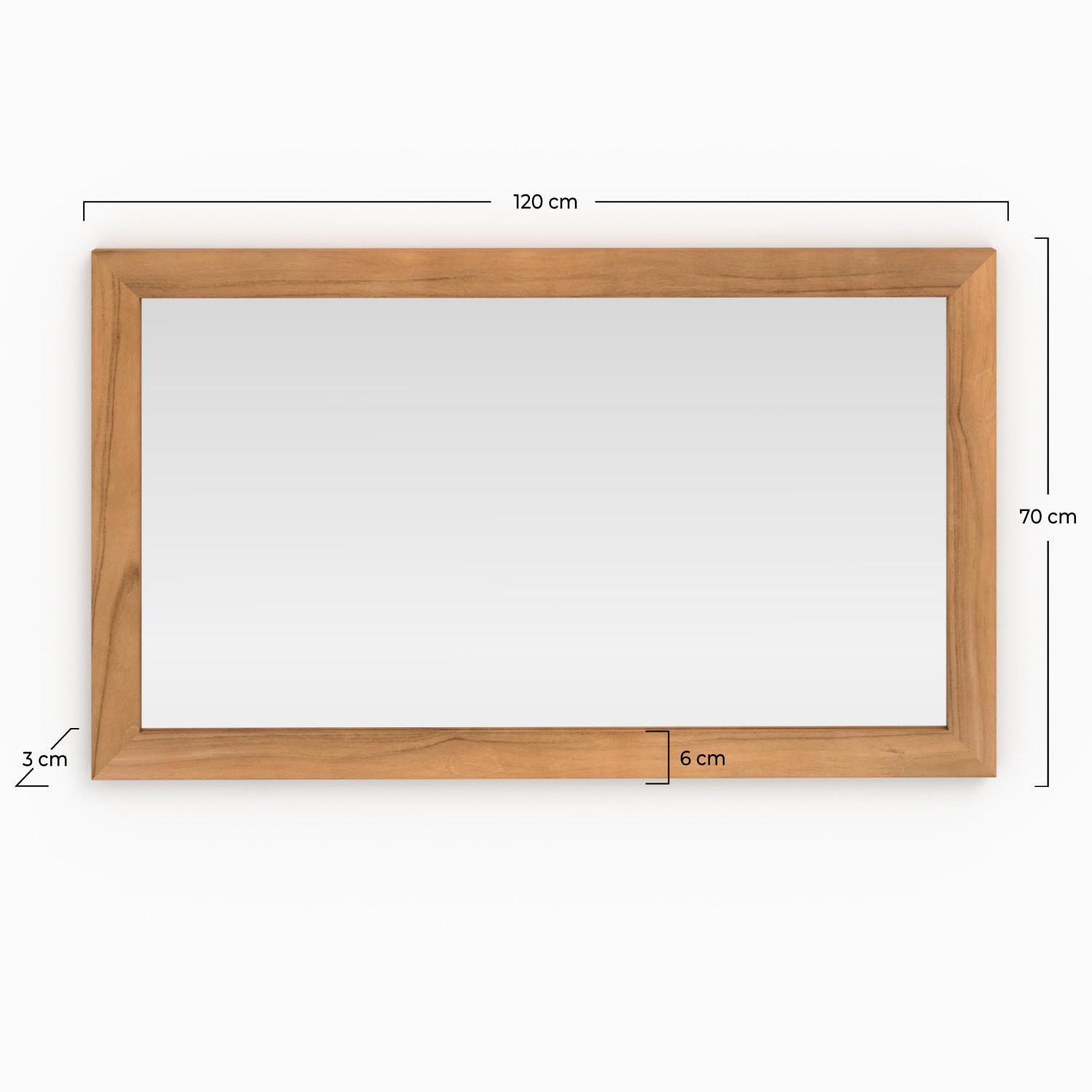 Miroir mural de salle de bain rectangulaire - Cléa