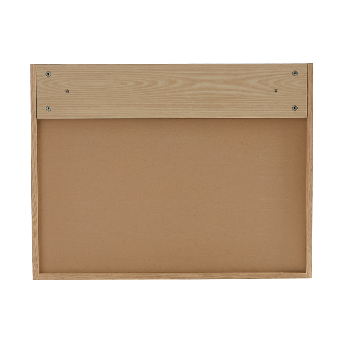 Bureau mural avec rangements scandinave bois clair chêne L78 cm GABIN
