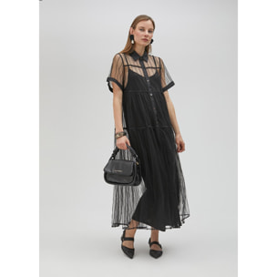 Vestito nero in tulle
