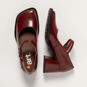 Zapatos 1704 NAPPA SHINNY BURDEOS / VERONA color Burdeos