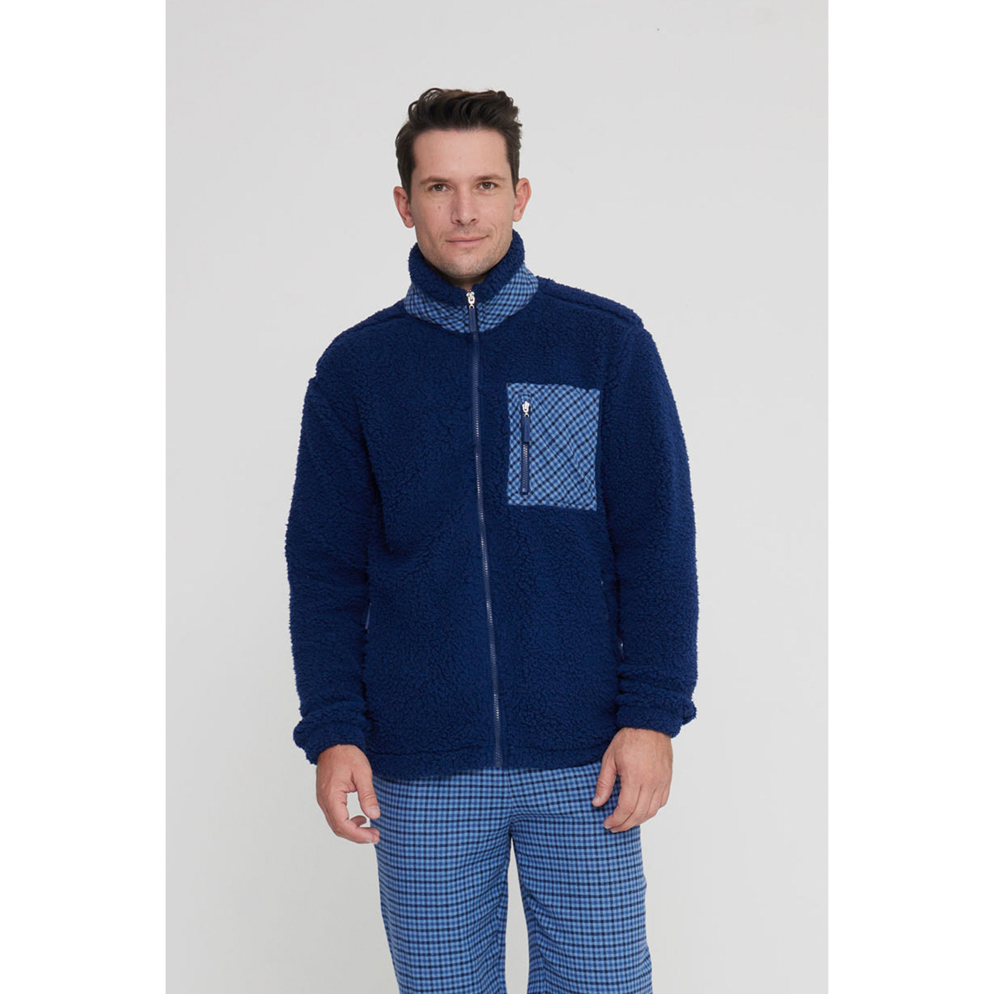 Giacca uomo nichy in eco pelliccia con zip Noidinotte