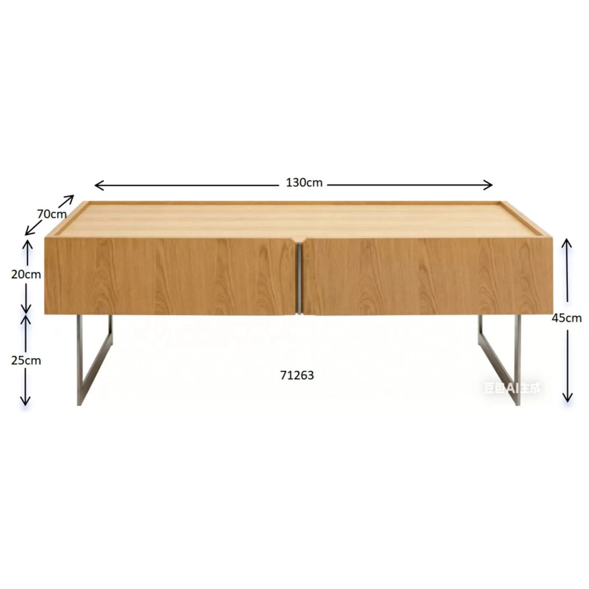 Table basse Giulio 130x70cm Kare Design