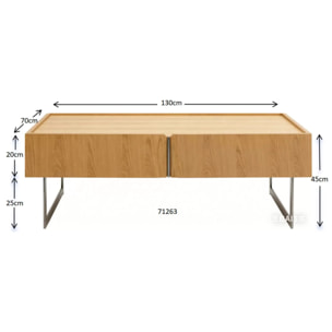 Table basse Giulio 130x70cm Kare Design
