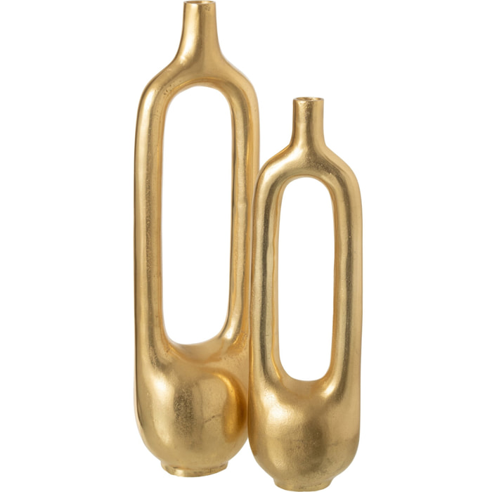 J-Line vase Interieur Creux - aluminium - or - large