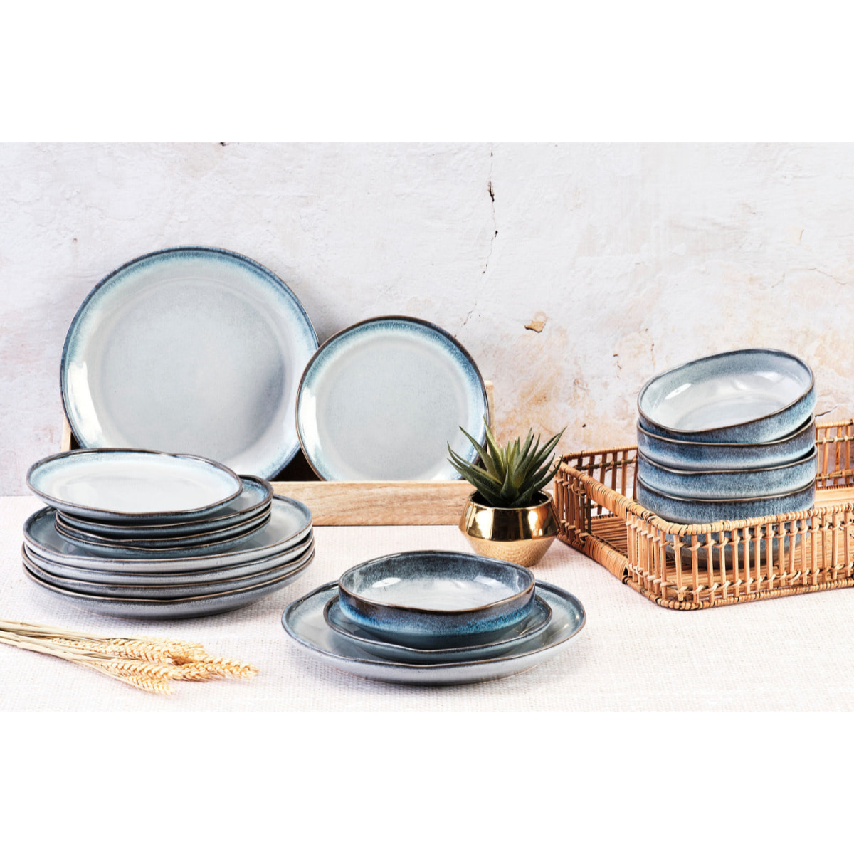 Service Les Essentiels GENESIS - 18 pièces - Mer