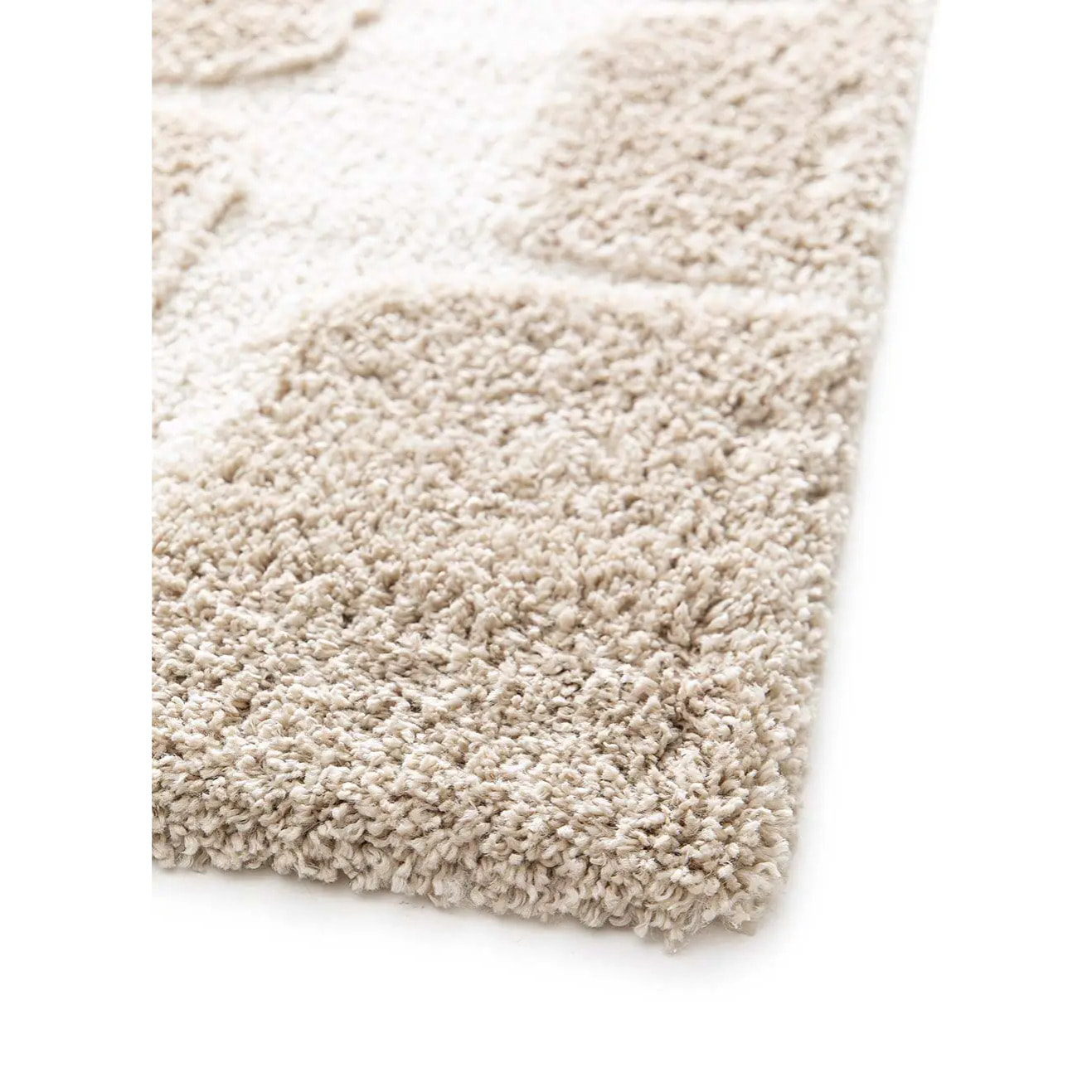 EMBER Alfombra infantil shaggy escandinava Crema y Beige, varias medidas disponibles.