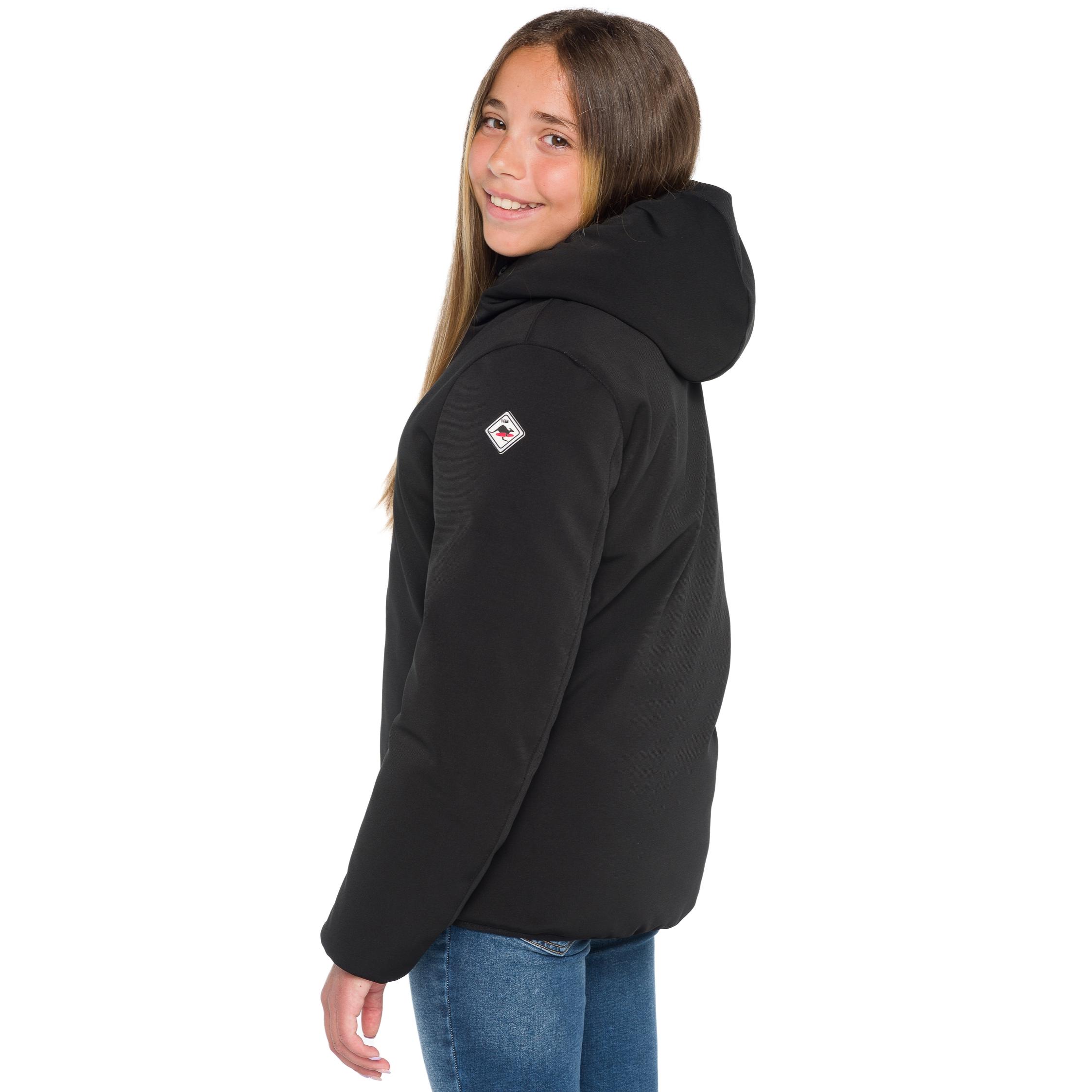 Chaqueta unisex Hot Buttered impermeable y resistente al viento Tasman color negro